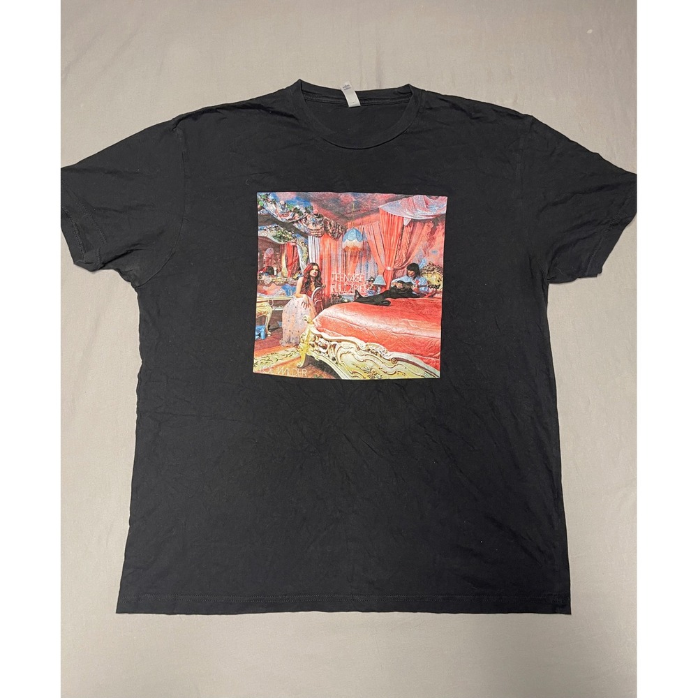 Chloe Wilder Teenage Lullabies Graphic T-Shirt Mens XL Black Next Level Cotton